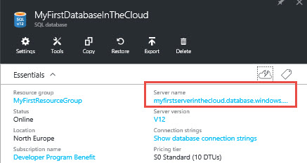 ConnectAzureSQLDatabase2