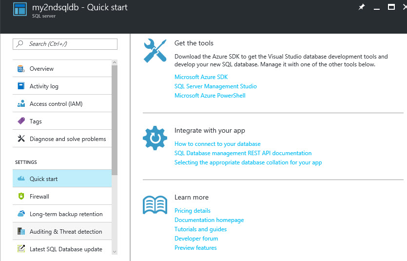Azure quick start | SQL Studies